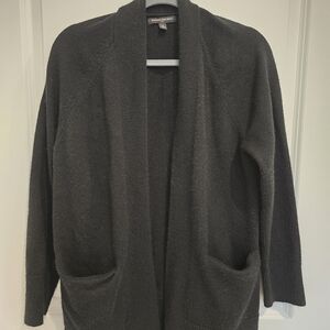 Banana Republic Black Open-Front Sweater Momens‎ Black 2 Pocket Office Casual
